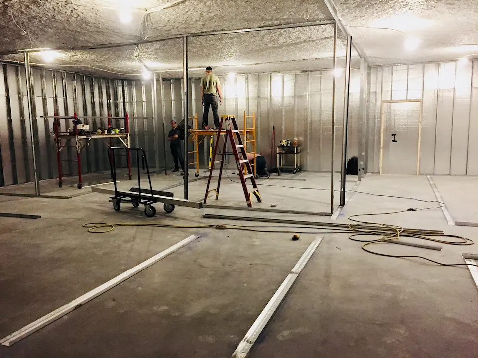 Interior scaffold project completed by Vallejo Scaffolding Rental for commercial renovations.